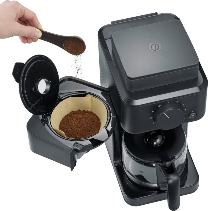 Severin KA 9215 Cafetera de goteo con molinillo Negro Mate Severin KA 9215 Cafetera de goteo con molinillo Negro Mate