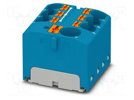 PHOENIX CONTACT PTFIX 10/6X4 BU Conector de Carril Azul