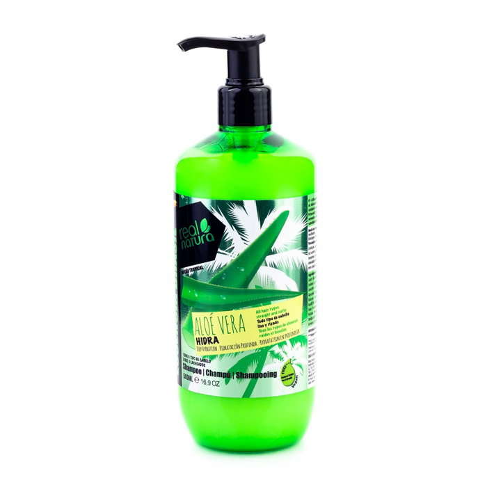 Real Natura Champú Sin Sal Aloe Vera Hidra 500ml Real Natura Champú Sin Sal Aloe Vera Hidra 500ml