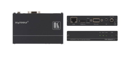 Kramer TP-580TX - Kit transmisor/extensor por cable trenzado de rango largo para HDMI, bidireccional RS-232 e IR, HDBaset