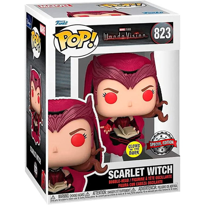 Funko Pop Marvel WandaVision Scarlet Witch Glows 62345 Funko Pop Marvel WandaVision Scarlet Witch Glows 62345