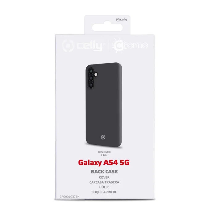 Celly CROMO1037BK Funda Protectora para Samsung Galaxy A54 5G (6.4") - Resistente a Golpes y Rayones - Negro