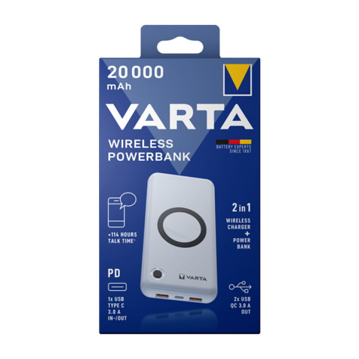 VARTA Wireless Power Bank 20000 Blanco VARTA Wireless Power Bank 20000 Blanco
