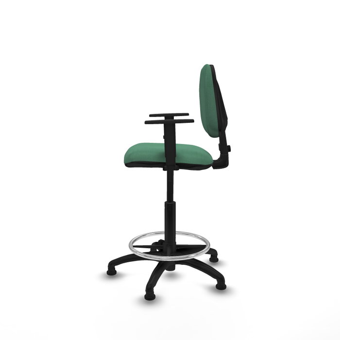 PIQUERAS Y CRESPO Taburete Isso CP Bali verde esmeralda brazos 1D PIQUERAS Y CRESPO Taburete Isso CP Bali verde esmeralda brazos 1D