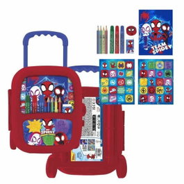 CERDÁ Set de Papelería Coloreable Trolley Spidey Amazing Friends Marvel
