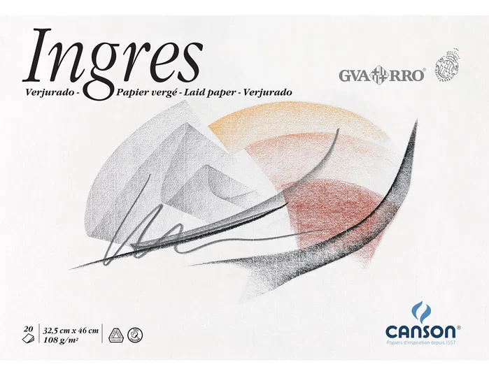 Guarro Bloc de dibujo ingres 325x460 mm 20 hojas de 108 g/m2