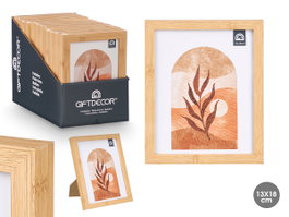 Giftdecor Portafoto Efecto Bambú 13x18