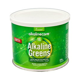 Alkaline Care Alkaline 16 Greens Polvo - Batido Verde con 16 Verduras y Plantas para Equilibrar el pH - 220Gr