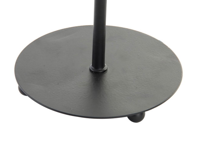 DKD Home Decor Lámpara Sobremesa Scandi Blanco Blanco Roto Metal Poliéster 22 x 34 x 22 cm