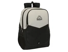 Mochila Escolar Kappa Grey Negro Gris 32 x 44 x 16 cm
