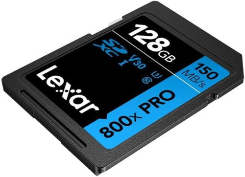 Lexar LSD0800P128G-BNNNG Tarjeta SDXC Profesional 800X 128GB UHS-I C10 V30 U3 Lectura 150MB/s Escritura 45MB/s