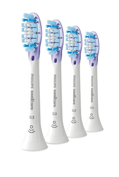 Philips Cabezales de cepillo Sonicare G3 Premium Gum Care HX9054/87, Pack de 4, Blanco Philips Cabezales de cepillo Sonicare G3 Premium Gum Care HX9054/87, Pack de 4, Blanco