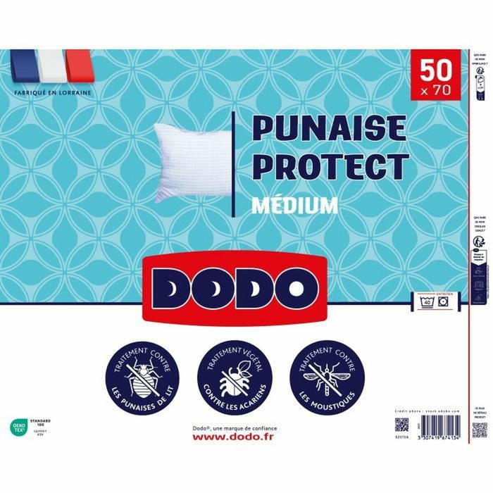 Dodo Almohada mediana 50x70 cm con protección antiinsectos y antiácaros