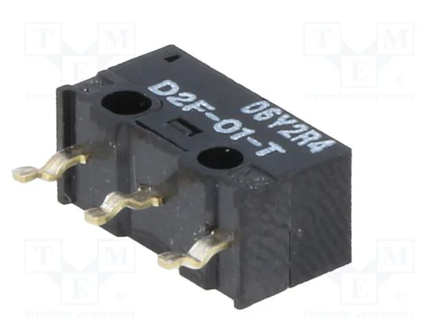 Aratas (Formerly Omron Components) Microconmutador SNAP ACTION D2F-01-T SPDT
