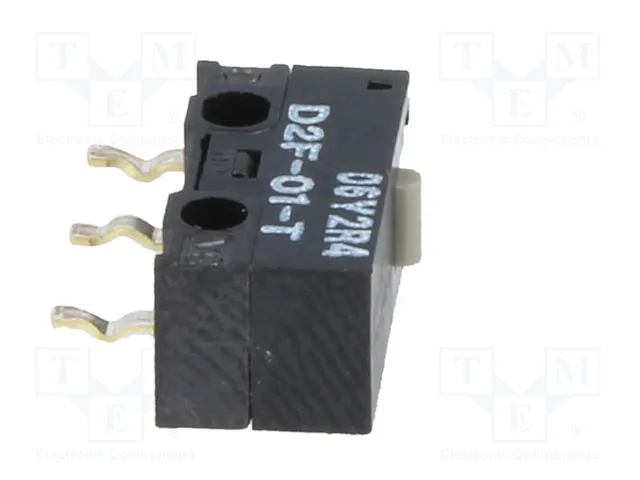 Aratas (Formerly Omron Components) Microconmutador SNAP ACTION D2F-01-T SPDT
