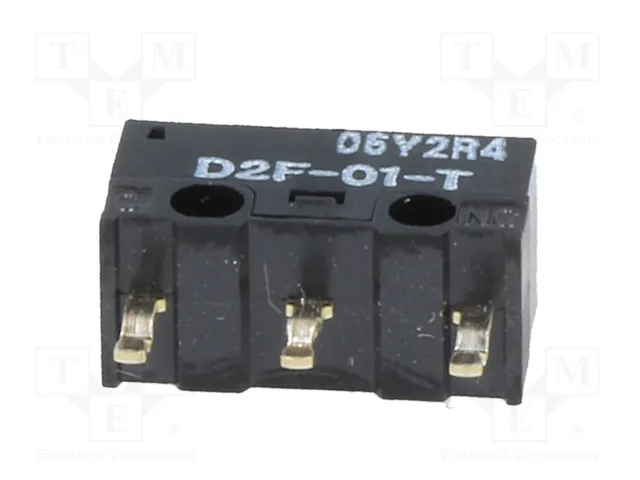 Aratas (Formerly Omron Components) Microconmutador SNAP ACTION D2F-01-T SPDT