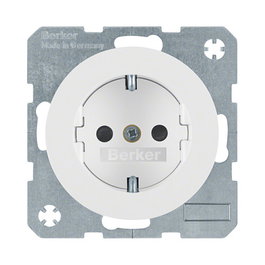 Berker 47232089 Steckdose SCHUKO R.1/R.3 polarweiß, glänzend
