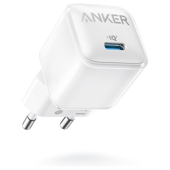 Anker 512 Nano Charger Pro 20W, Cargador Rápido USB-C, Blanco