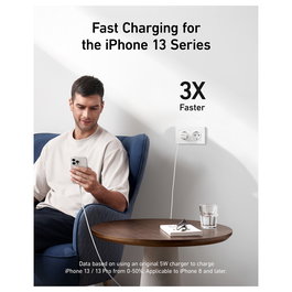 Anker 512 Nano Charger Pro 20W, Cargador Rápido USB-C, Blanco