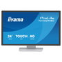 iiyama T2452MSC-W2AG Monitor Táctil Full HD de 24 Pulgadas IPS, 1920 x 1080 Pixeles, 120 Hz, 5 ms, Blanco, con Altavoces, USB-C y Montaje VESA 100x100