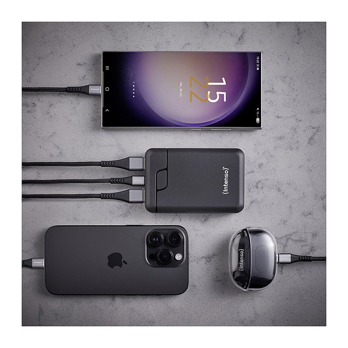 Intenso Power Bank B10000 10000 mAh Negro USB-C y 2x USB-A