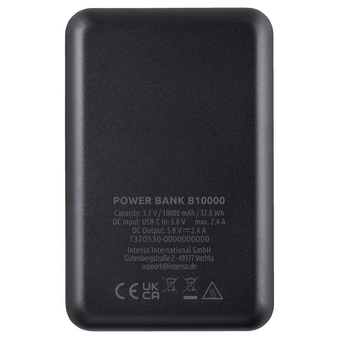 Intenso Power Bank B10000 10000 mAh Negro USB-C y 2x USB-A