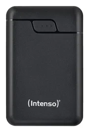 Intenso B10000 Power Bank Batería Externa 10000 mAh Polímero de Litio Negro con 1x USB-C y 2x USB-A, Indicador LED, Probada en Alemania