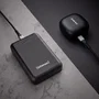 Intenso B10000 Power Bank Batería Externa 10000 mAh Polímero de Litio Negro con 1x USB-C y 2x USB-A, Indicador LED, Probada en Alemania