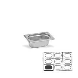 Vollrath Pujadas Cubeta GN 1/9 Acero Inox 0,6 l