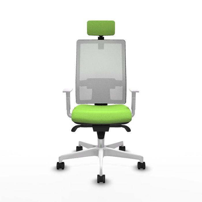 PIQUERAS Y CRESPO Silla de oficina Horna con mecanismo Sincro, Pistacho y Blanco PIQUERAS Y CRESPO Silla de oficina Horna con mecanismo Sincro, Pistacho y Blanco
