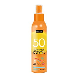 Sence Protector Solar Spray SPF 50 200 ml - Protección Avanzada UVA/UVB, Resistente al Agua, Textura Ligera
