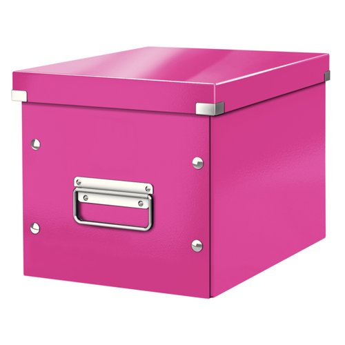 Caja Para Almacenamiento Leitz Click&Store Cubica Mediana 265X265X250 Mm Fucsia Caja Para Almacenamiento Leitz Click&Store Cubica Mediana 265X265X250 Mm Fucsia