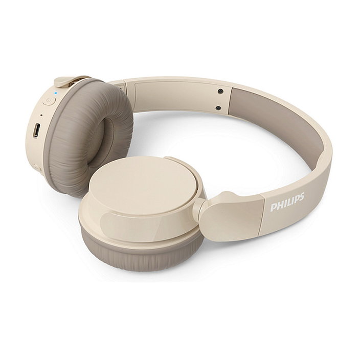 Philips TAH3209BG/00 Auriculares Diadema Inalámbricos Bluetooth 5.3 Supraaural Beige para Llamadas y Música con 25h Autonomía