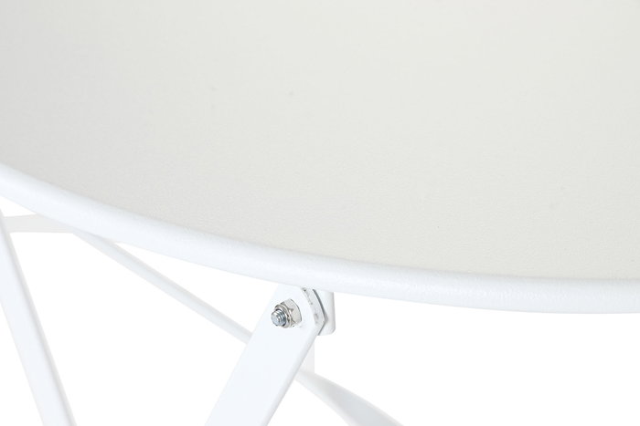 DKD Home Decor Mesa Terraza Y Jardin Blanco 60x60x71 cm Set de 3 Piezas