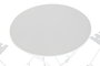 DKD Home Decor Mesa Terraza Y Jardin Blanco 60x60x71 cm Set de 3 Piezas