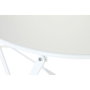 DKD Home Decor Mesa y Set de 3 Piezas de Metal Blanco