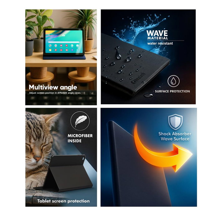 Funda para Tablet Silver HT 11201174019 Negro Funda para Tablet Silver HT 11201174019 Negro