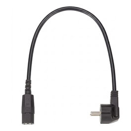 Bachmann Cable de alimentación con conector IEC hembra recta, negro, 1 m