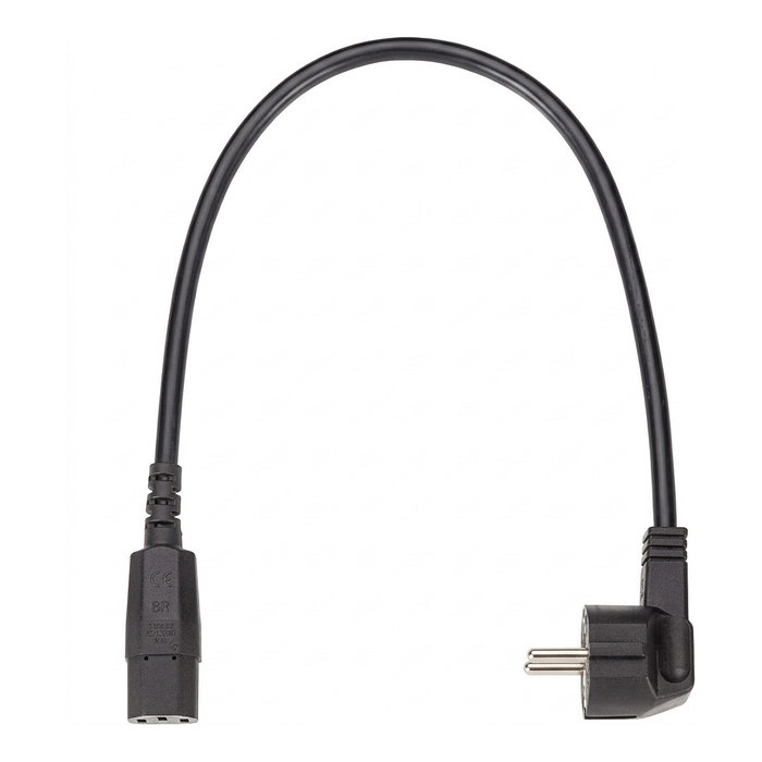 Bachmann Cable de alimentación con conector IEC hembra recta, negro, 1 m Bachmann Cable de alimentación con conector IEC hembra recta, negro, 1 m
