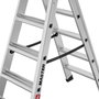 Hailo Master D100 Escalera de tijera 2 x 5 pasos