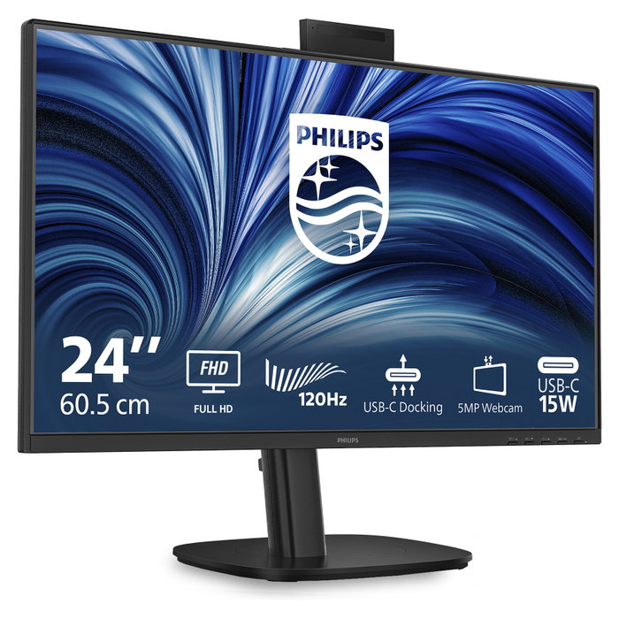Philips 24B2U3301H/00 Monitor de 23.8 pulg. Full HD IPS 120 Hz Negro