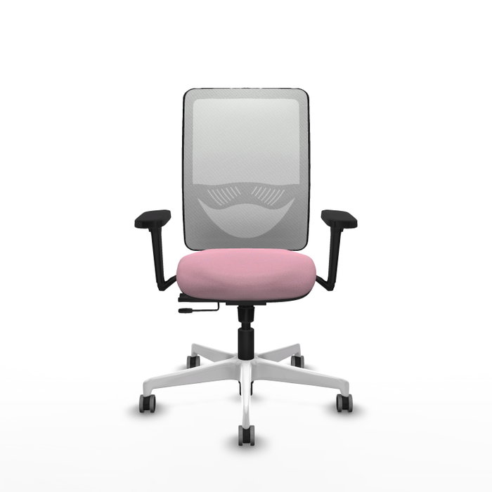 PIQUERAS Y CRESPO Silla de oficina Zulema con mecanismo Sincro/Traslack, Rosa y Blanco PIQUERAS Y CRESPO Silla de oficina Zulema con mecanismo Sincro/Traslack, Rosa y Blanco
