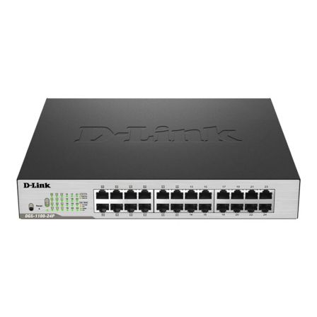 SWITCH SMART MANAGED D-LINK DGS-1100-24P - 24 PUERTOS 10/100/1000 - ALIMENTACIÓN POE (12 PUERTOS) - AUTO SURVEILLANCE/VOICE VLAN - CON VENTILADOR SWITCH SMART MANAGED D-LINK DGS-1100-24P - 24 PUERTOS 10/100/1000 - ALIMENTACIÓN POE (12 PUERTOS) - AUTO SURVEILLANCE/VOICE VLAN - CON VENTILADOR