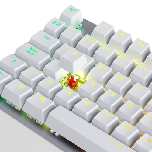 Newskill Gaming NS-KB-SERIKEV2 teclado USB QWERTY Español Blanco