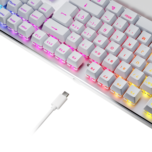 Newskill Gaming NS-KB-SERIKEV2 teclado USB QWERTY Español Blanco