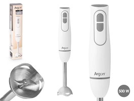 ARGON Batidora de Mano 500W, Color Blanco y Gris, Uso Doméstico, 6.5x36x6.5 cm (Set de 8)