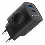 GEMBIRD TA-UC-PDQCW20-01-BK Cargador Rápido 2-en-1 Negro