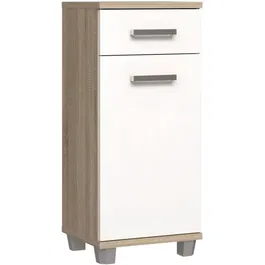 Forte Mueble de Baño VERK22Q34 90,8 x 34,8 x 40,2 cm Blanco / Roble Sonoma