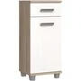 Forte Mueble de Baño VERK22Q34 90,8 x 34,8 x 40,2 cm Blanco / Roble Sonoma
