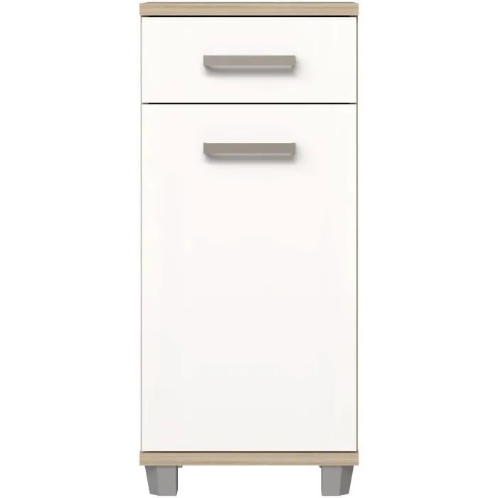 Forte Mueble de Baño VERK22Q34 90,8 x 34,8 x 40,2 cm Blanco / Roble Sonoma
